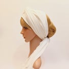 Dreadlocks hair tie, self tie stretchy viscose jersey head scarf