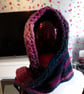 Crochet hooded scarf with Celtic braid edging  - Image 4