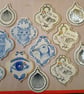 Ceramic flat hanging decoration - cat - Image 3