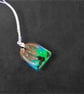 Aurora Borealis Glow In The Dark Necklace, Handmade Resin Jewellery  - Image 4