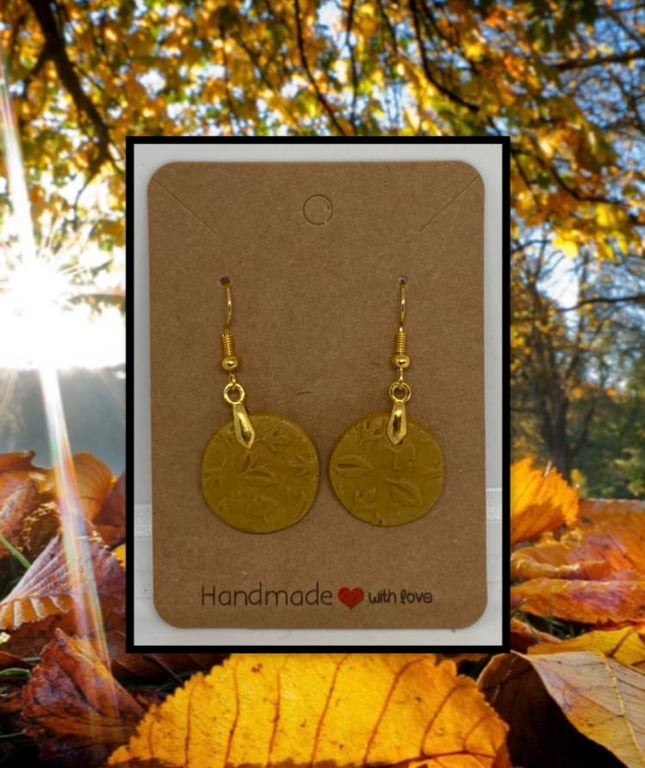 Fallen leaves drop earrings