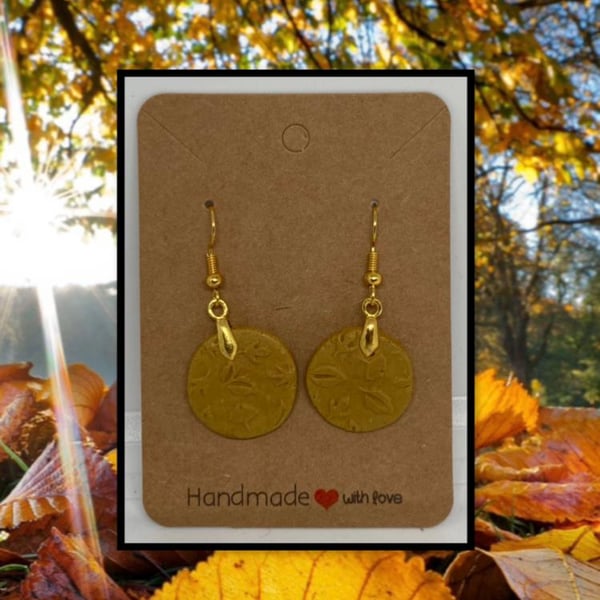 Fallen leaves drop earrings