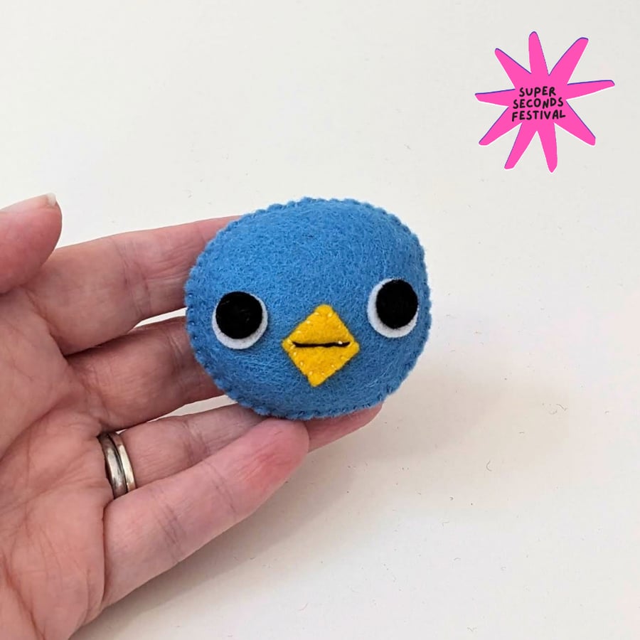 Blue bird Brooch - Super Seconds Festival