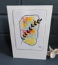 Hand-Painted Botanical Greeting Card - Watercolour & Ink
