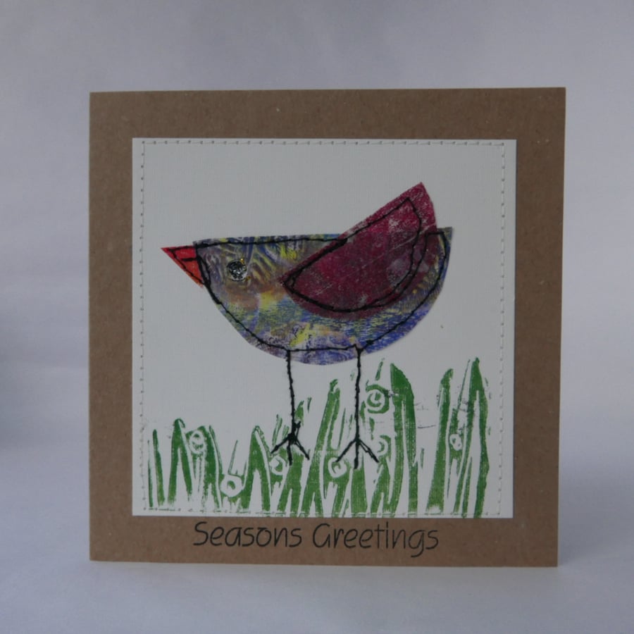 Handmade Card with Mr. Robin