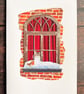 Cat christmas card, persian cat card, funny cat card, card for cat lover - Image 2