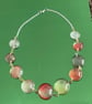 'Andi' Round Resin Cabouchon Necklace