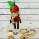 Miniature Apple Spun Cotton Art Doll