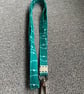 Green stripy spot 100% Cotton Lanyard - Image 6