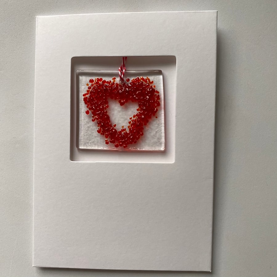 Red heart card