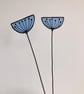 Stained Glass Achillea Wildflowers, Everlasting Handmade Wild Flower - Image 2