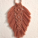 Macrame feather wall hanging , home decor, Boho, gift
