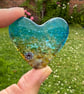 Fused Glass Heart - Seascape - Image 2