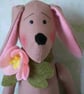 OOAK TILDA STYLE ANIMAL ANTICS THE DOG ROSE - Image 2