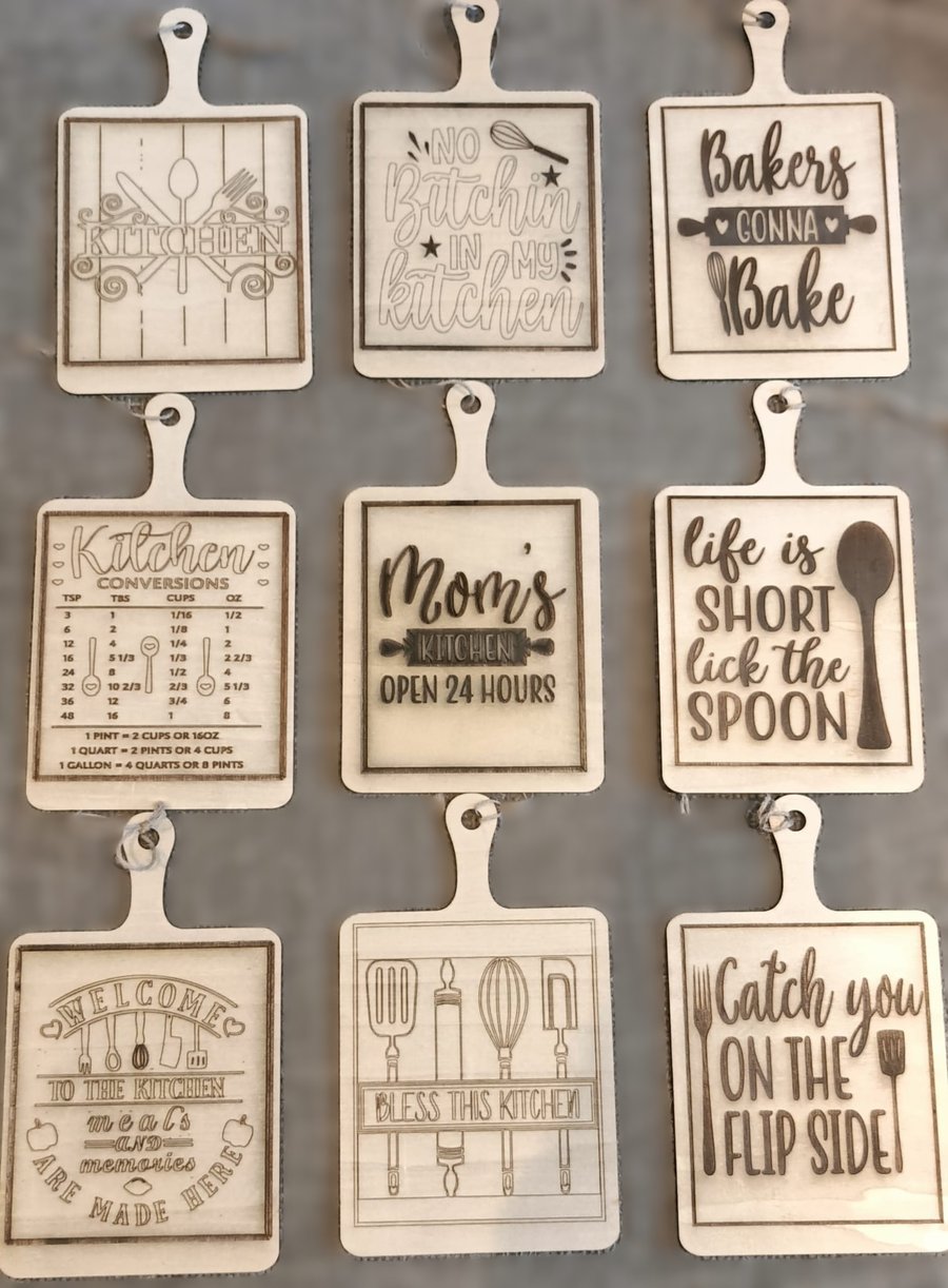 Wooden Kitchen Wall Hanging Plaque