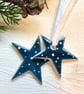Ceramic star hanging decoration - Image 1