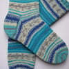 hand knit mens wool socks UK 8-10