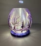 A hand painted and sealed lamp by Andrew Jenkins 
