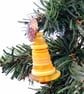 Yellow Button Christmas Tree Decoration - Image 2