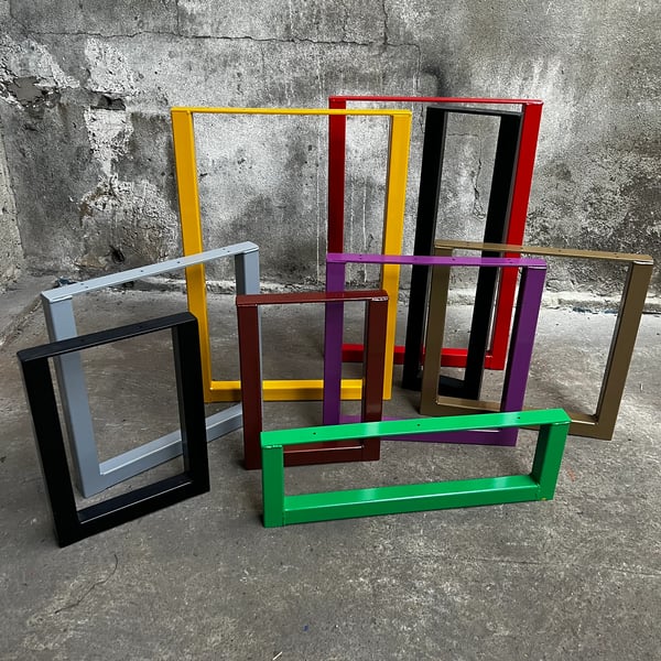 Metal table leg only 40x40 box powder coated