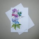 original art hand painted blank greetings  card ( ref FA 24 B5 )