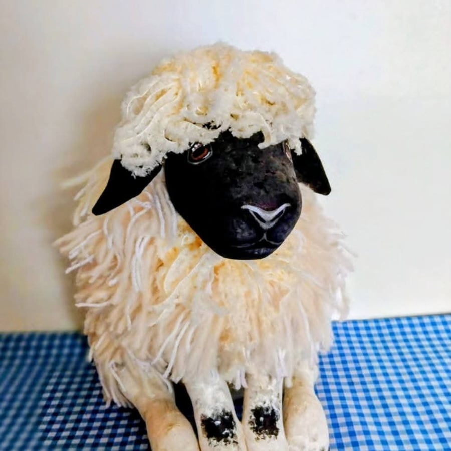 Black Faced Ewe Doorstop 