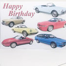 Alfa Romeo Classic Cars - Birthday, Anniversary, Retirement or Plain Card