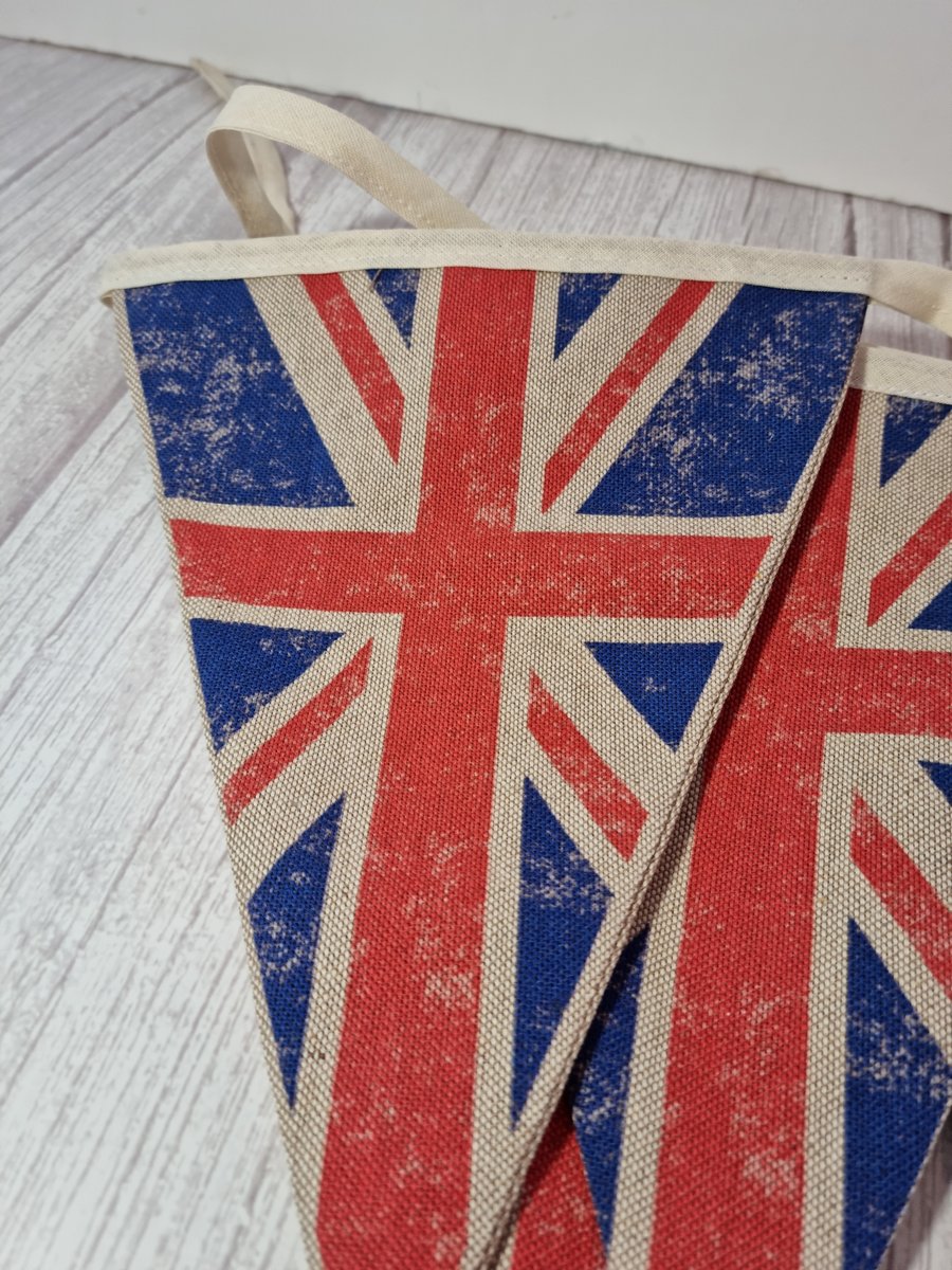 Vintage style union Jack bunting 