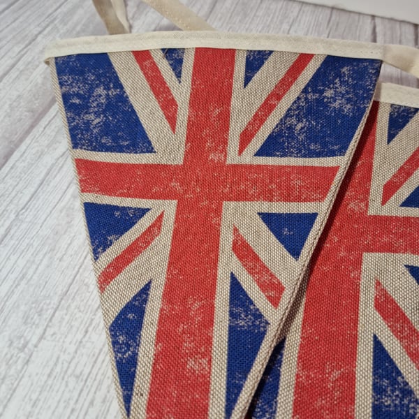 Vintage style union Jack bunting 