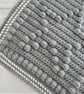 Star crochet blanket, Bed blanket, Large chunky Afghan, Sofa blanket, Grey blank - Image 6