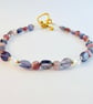Pink Tourmaline And Iolite Bracelet - Handmade In Devon - Image 2