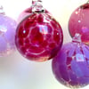 Ruby Hand Blown Glass Bauble, Light Catcher
