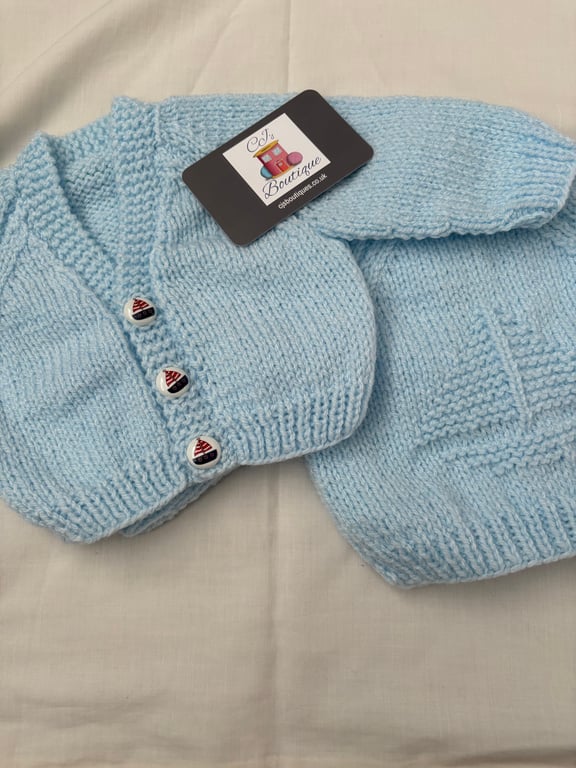 Baby Blue Newborn Cardigan