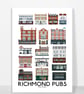 RICHMOND PUBS A3 Print - Image 2