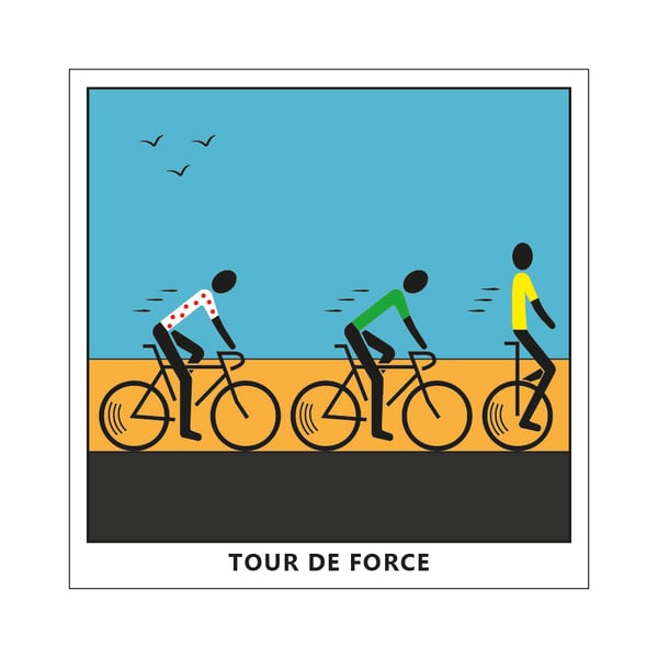 Tour De Force Postcard