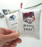freehand embroidered granny pants lavender bag sachet hanging decoration  - Image 3