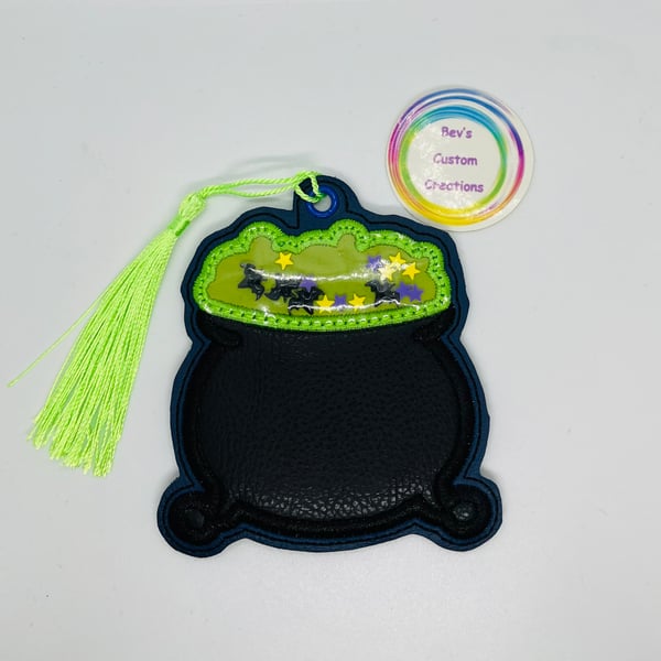 cauldron shaker, Embroidered Bookmark,  