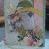 Exotic botanicals and dragronfly Thanks card