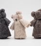 Tiny bear, miniature felt teddy  - Image 8