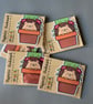 Magnetic hedgehog bookmark. Hedgehog plant bookmark. - Image 2