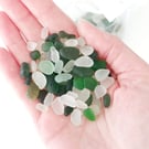 Seaham Sea Glass 50g Bag - Mixed Greens and Whites