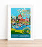 Chiddingfold St Mary's travel poster print by Susie West - Image 2