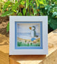 Mini Puffin Coastal Art, Handmade 3D Puffin Picture, One-of-a-Kind Seaside Gift - Image 1