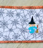 Halloween Witch with Broom Mug Rug - Image 2