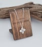 Fine Silver Flower Pendant With Chain - Image 3