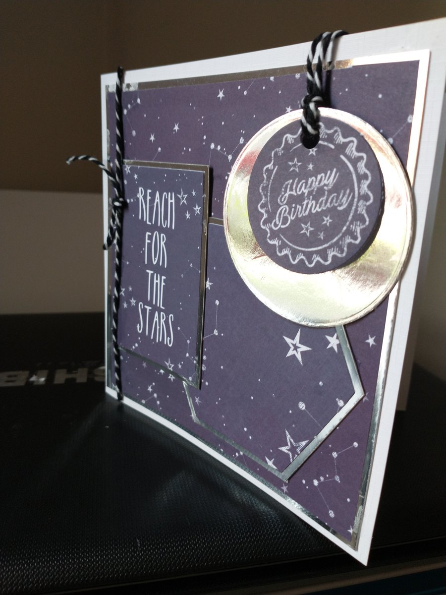 Reach for the stars birthday card