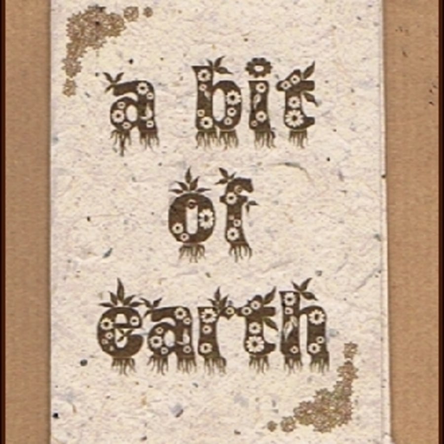 A Bit of Earth - a Secret Garden mini-zine with free seeds!