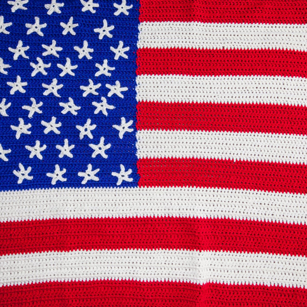 USA Flag Throw - Folksy