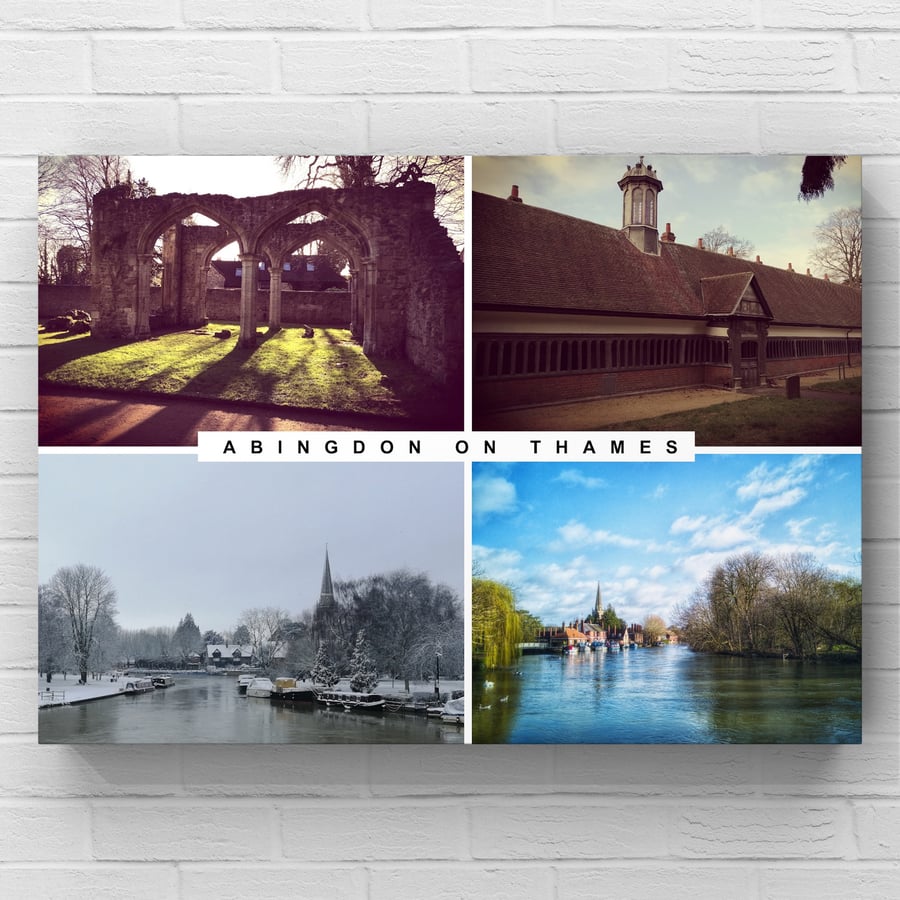 12x8 Inch Gloss Photo Print of Abingdon On Thames Oxfordshire