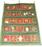 Advent Calendar ,Fabric Advent Calendar Gingerbread and Candy canes Adven